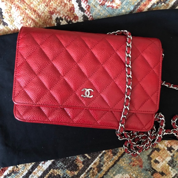 CHANEL Handbags - SOLD** Chanel WOC Wallet on Chain Caviar Flap